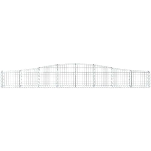  Lučne gabionske ko&amp;scaron;are 7 kom 400x30x40/60 cm pocinčano željezo Slike