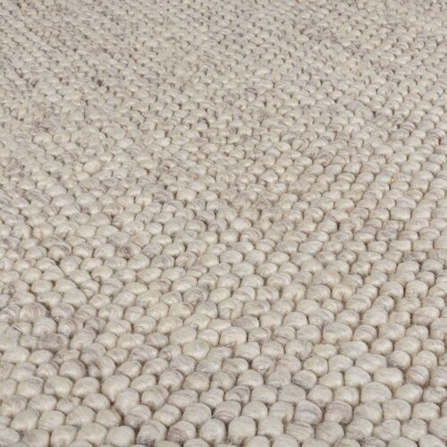 Flair Rugs Sivo-bež ročno tkana preproga iz me&amp;scaron;anice volne 200x290 cm Minerals &amp;ndash; Slike