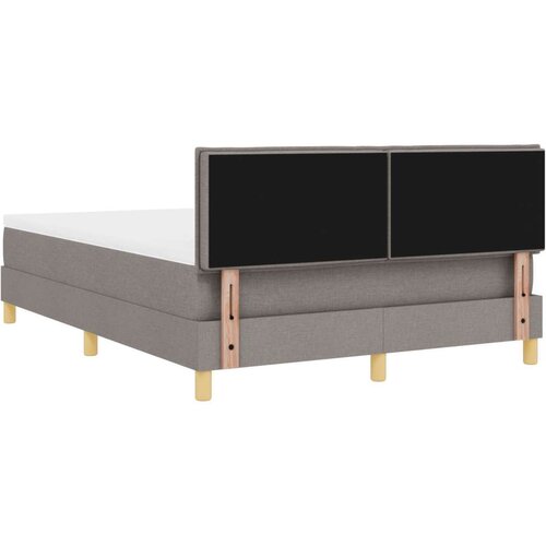 Box Spring Krevet s Madracem Taupe 140x200 cm Tkanina Slike