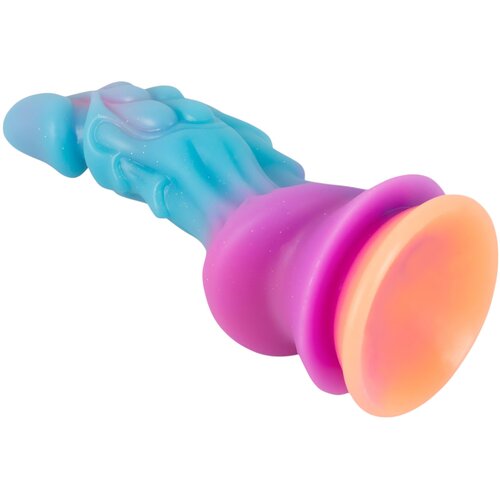 OV-Grosshandel Beasty Cocks - vanzemaljski silikonski dildo (plavo-narančasto) Slike