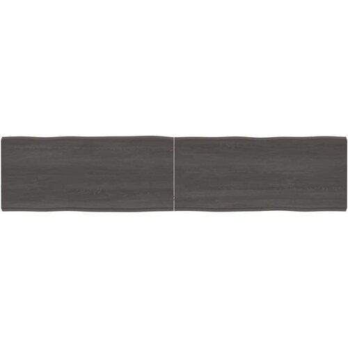 Stolna Mizna plo&amp;scaron;ča temno siva 180x40x4 cm obdelana trdna hrastovina, (20979544) Slike