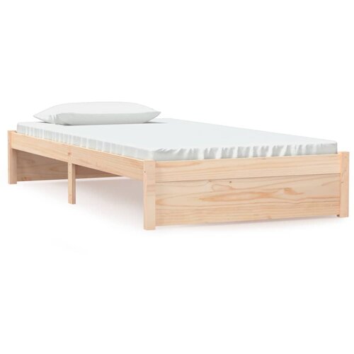 Maison Chic Posteljni okvir - Enojna postelja - Postelja za odrasle bel iz trdnega lesa 100x200 cm-J6328, (21771506) Cene