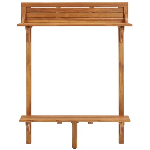  barski stol 90x37x122,5 cm masivno bagremovo drvo Slike