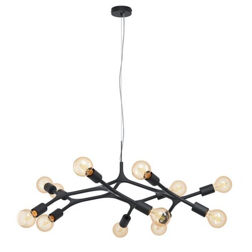 Eglo Viseča svetilka EGLO Bocadella (12 x 60 W, črne barve, višina: 110 cm) Cene