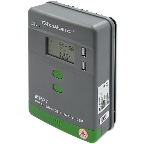 Qoltec Solar MPPT Charge Controller with Temperature Sensor 20A |12V /24V | LCD | 2 x USB Cijene