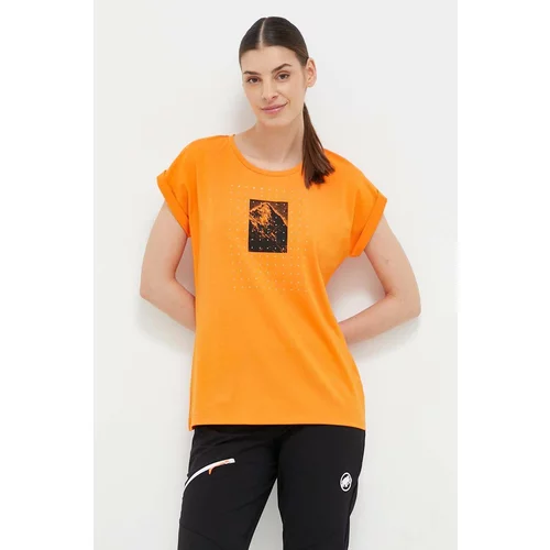 Mammut Športna kratka majica Mountain oranžna barva