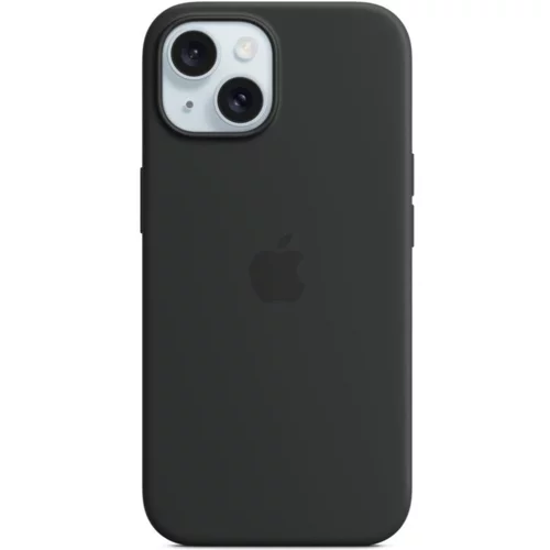 Apple original ovitek Silicon case za iPhone 15 - MagSafe - črn - MT0J3ZM/A