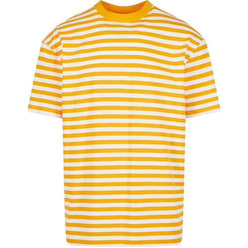 UC Men Men's T-shirt Regular Stripe - white/yellow Slike