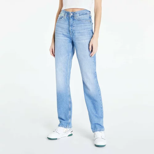 Calvin Klein High Rise Straight Jeans Denim Light