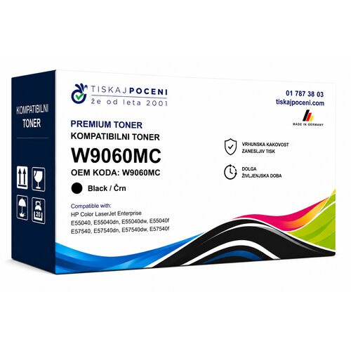  Kompatibilni toner za HP W9060MC za HP COLOR LASERJET MANAGED E55040, E57540 črn &amp;ndash; 16.000 strani Slike