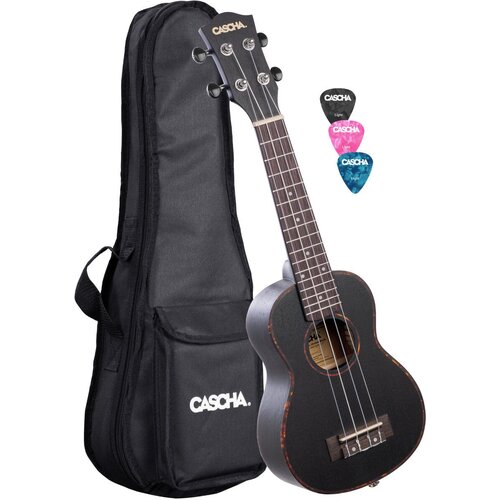 Cascha HH 2262 Premium Soprano ukulele Črna Slike