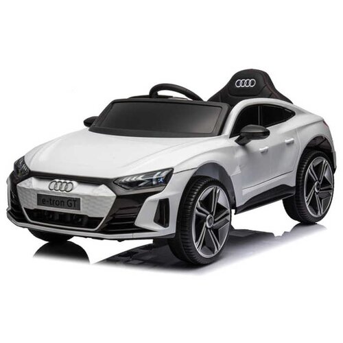  Auto za decu licedncirani Audi E-tron GT sa mekim gumama i koznim sedistem - beli Cene