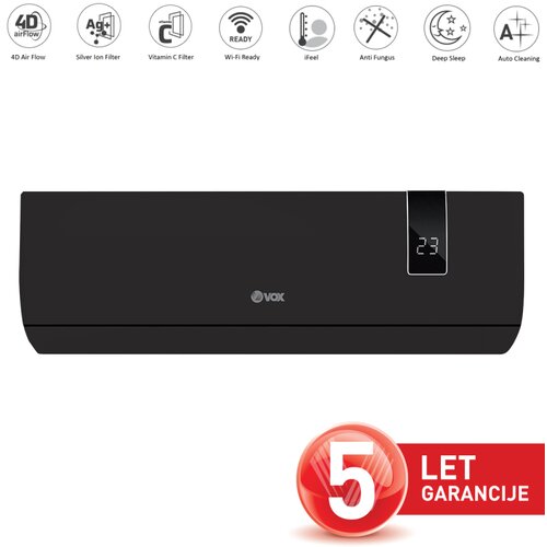 Vox klima naprava IJL12-SC4DB + MONTAŽA [WiFiready, 4D Air Flow, CFilter, black], (21029226) Slike