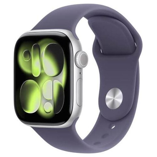 Apple pametna ura watch series 11 GPS 46mm Silver aluminium case-purple fog sport band - m/l (MEVA4WF/A) Cene