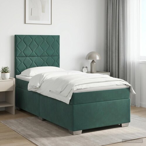  Boxspring krevet s madracem Tamnozelena 90 x 200 cm Bar&scaron;un Cijene