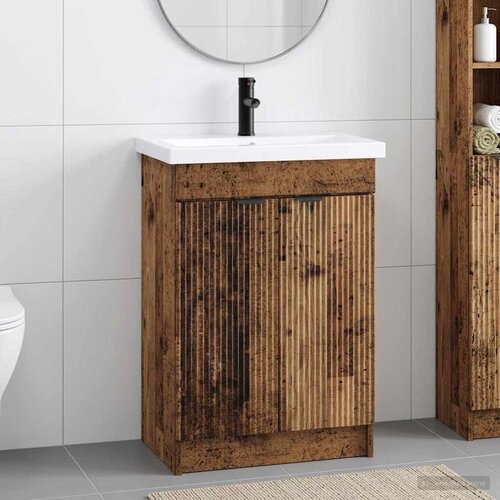  Set namje&scaron;taja za kupaonicu Staro drvo 56 x 37,5 x 81 cm Cene
