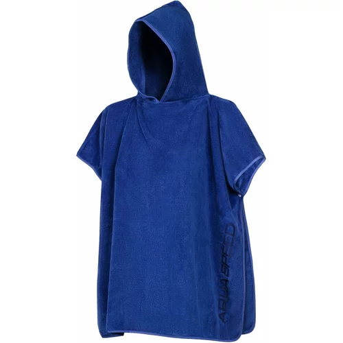 AQUA SPEED Kids's Poncho Towel 01 Navy Blue
