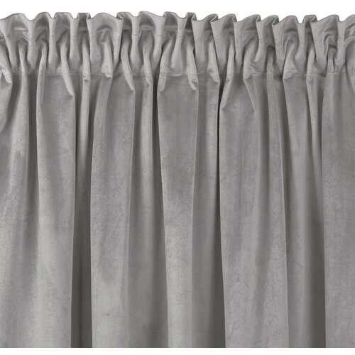  Curtain VILA color gray style classic transparent dragon tape 5 cm with fringe 3 cm velvet 265x225 HOMEDE Cene