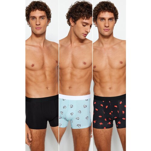 Trendyol 3-Pack Multicolored Men&amp;#039;s Couple Boxer Slike