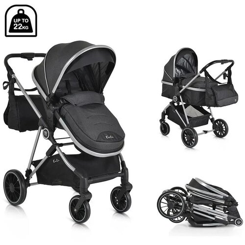 Moni Kombinovana kolica za bebe Kali Black Cene