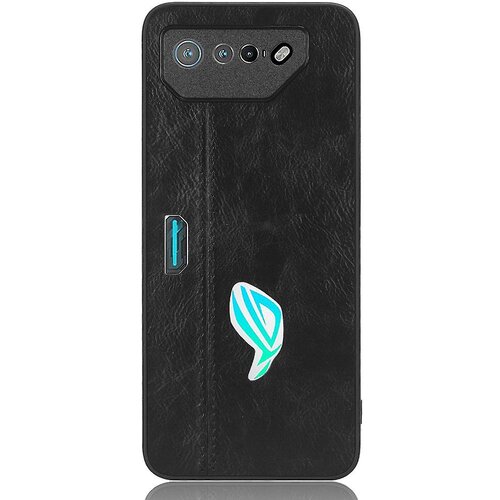 INORCO Za telefon Asus ROG Phone 7 5G usnjena torbica za telefon TPU+PC, tekstura goveje kože, ovitek proti praskam, (22033167) Slike