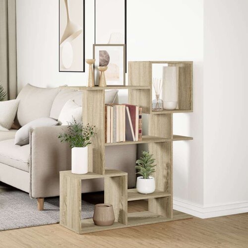 vidaXL Pregrada / regal za knjige boja hrasta 92x29x112 cm drveni Cene