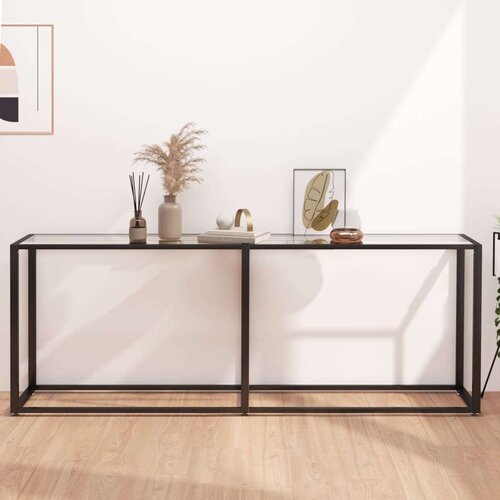 vidaXL Konzolni stol prozirni 200 x 35 x 75,5 cm od kaljenog stakla Cijene