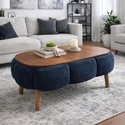 Atelier Del Sofa Papatya - Anthracite Anthracite Coffee Table Slike