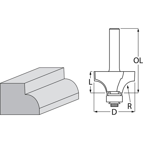 Makita okrugla glodalica sa ležajem D-48402 Slike