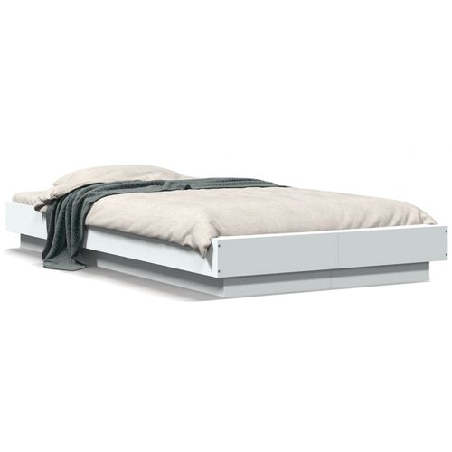 VidaXL Okvir za krevet bijeli 90x190 cm konstruirano drvo Slike