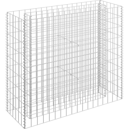 VidaXL Visoka greda gabion pocinkano jeklo 90x30x90 cm, (20759121) Slike