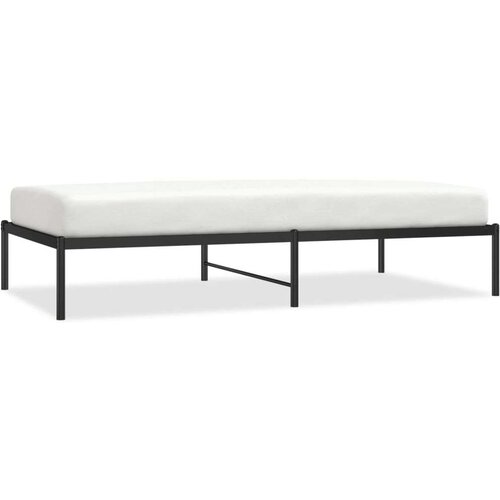 VidaXL Metalni okvir za krevet crni 100 x 190 cm Slike