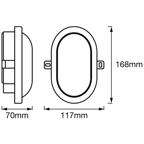 Ledvance Osram led bulkhead svetiljka 6w 4000k bela plafon+zid ( o28715 ) Cene