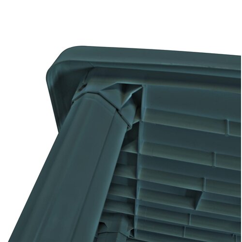  Vrtni stol od plastike zeleni 101 x 68 x 72 cm Slike
