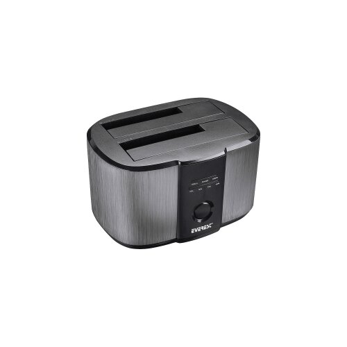  Postolje za dva externa 2,5&amp;rdquo; i 3.5&amp;rdquo; SATA HDD/SSD Everest HD3-540, USB3.0 SATA III 6Gbps 4TB / 6TB / 8TB Docking Harddisk Box Slike