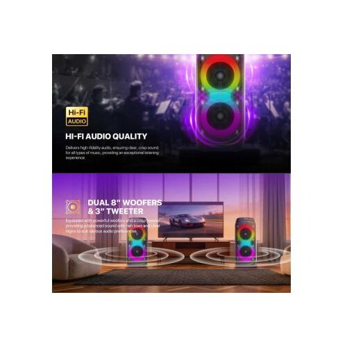 Fantech bluetooth zvučnik NP02 neraparty crni Slike