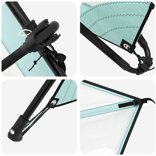  Naduvivi SUP s jedrom HYDROS 330 x 76 x 15 cm Tirkizna za Slike