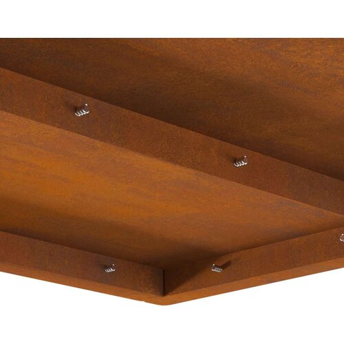VidaXL Otporn čelik/Smeđa Corten čelik 60 x 60 x 30 cm Vanjski vatra Slike
