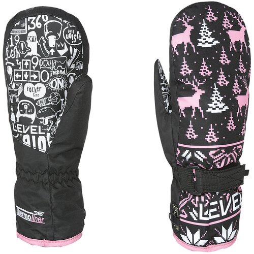Level junior mitt, rukavice za skijanje za dečake, crna 4152JM Cene