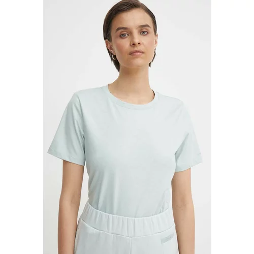 Calvin Klein Pamučna majica za žene, boja: siva