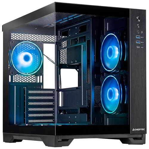 Chieftec VISIO USB3.2 Gen2 ATX ohi&amp;scaron;je, črno Slike