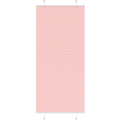 vidaXL Plisirana zavesa roza 95x200 cm širina blaga 94,4 cm poliester, (5000297913) Cene