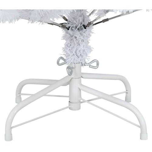  Umjetno božićno drvce Bijelo 80 x 80 x 150 cm PVC i metal Slike