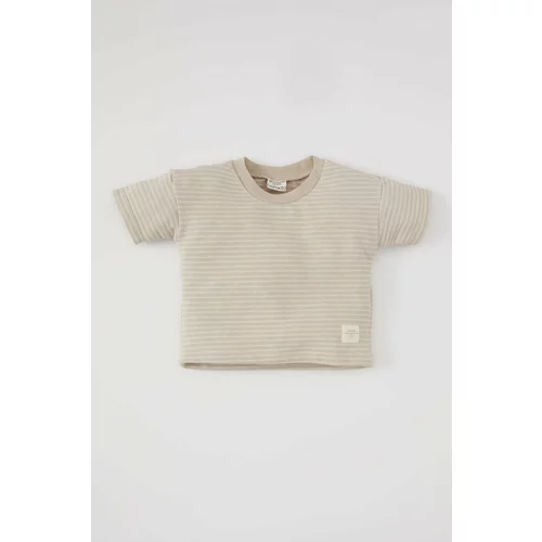 Defacto Baby Boy Regular Fit Crew Neck Striped T-Shirt
