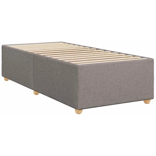  Boxspring krevet s madracem Sivosmeđa 100 x 200 cm Tkanina - Sivosmeđa 100 x 200 cm Dizajn linija Slike