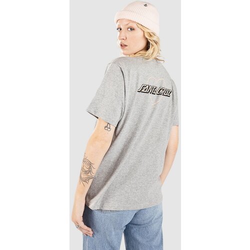 Santa Cruz Heart Strip T-shirt heather grey Cene