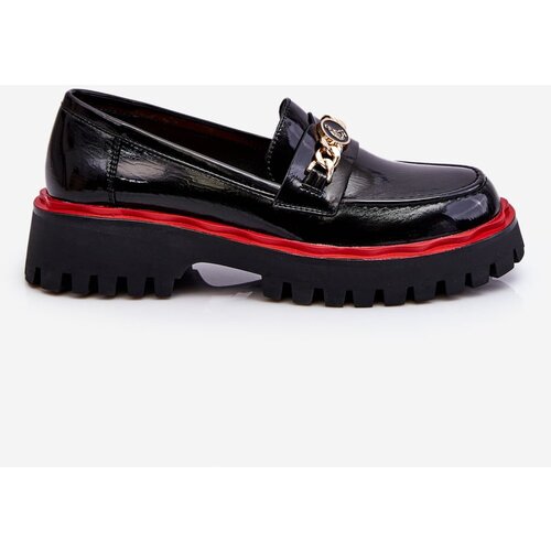 Kesi Patent leather loafers on the Black Ronin platform Cene