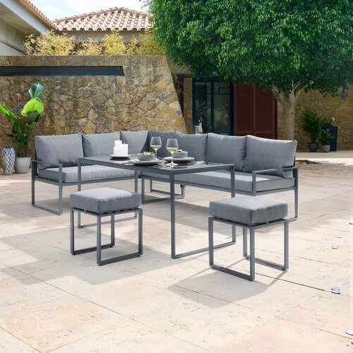 Modern Living Lounge Garnitura Mexiko, Antracit, Črna, 5-Delni Set Cene