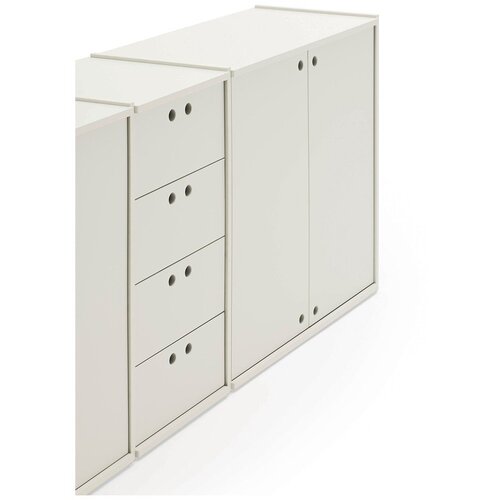 Teulat Kremno bela komoda 197x80x40 cm Wally &amp;ndash; Slike