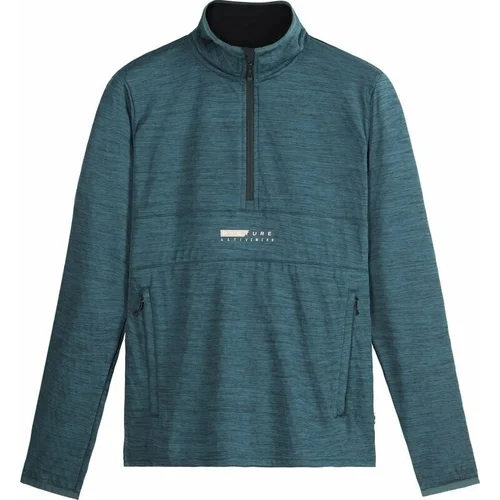  Tahita 1/4 Grid Fleece Women Deep Water L Pulover na prostem